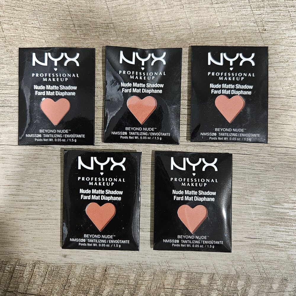 LOT OF 5 NYX Nude Matte Eye Shadow Refill - Sealed NMS26 Tantliizing Pink